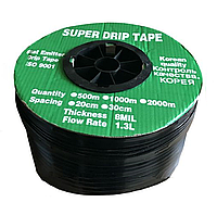 Крапельна стрічка еміттерна Super Drip Tape D16х0,20 крок 20 см 1000 м