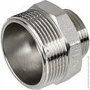 Ніпель перехідний нарізний Valtec DN 1 1/4"x3/4" латунний нікельований (Італія) VTr.580.N.0705, фото 2