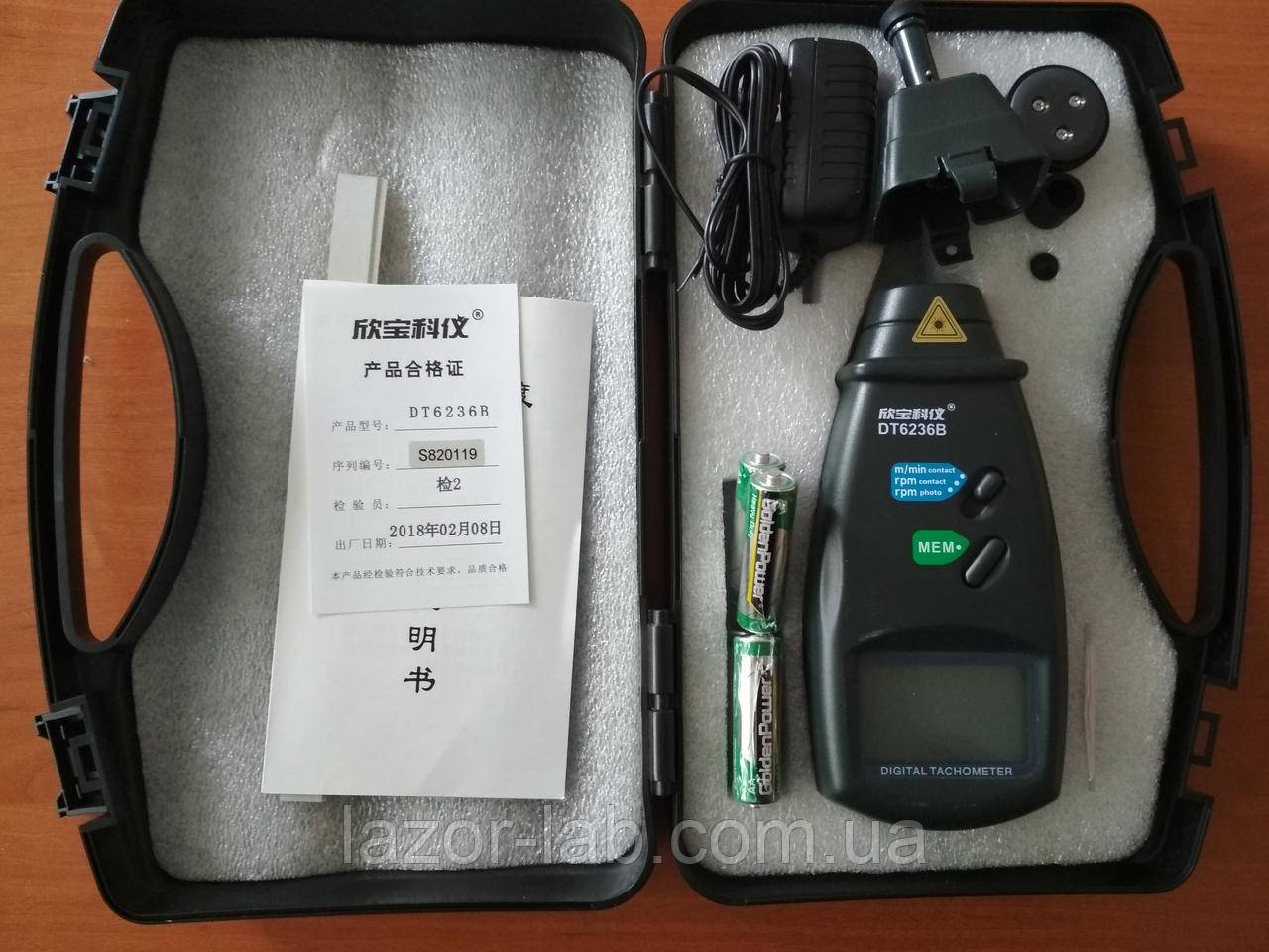 Лазерный тахометр Walcom DT-6236B (Угловая скорость: 2.5~99999RPM) (Линейная скорость: 0.5-19999 ) (50-500 мм) - фото 6 - id-p616261452