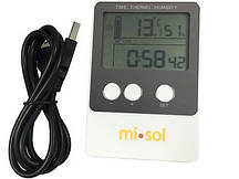 Реєстратор температури та вологості Misol DS102 (T: -40 °C to 60 °C; RH:1% - 99%) Память: 20736. Калібрується!