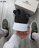 Чоловічі кросівки Lacoste Black/White, фото 6