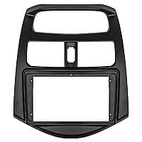 Переходная рамка 9" Lesko Black для автомобилей Chevrolet Spark, Daewoo Matiz 2010-2013 F-6549 Перехідна рамка