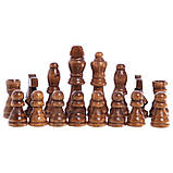 Набір шахові фігури з натурального дерева, фото 2