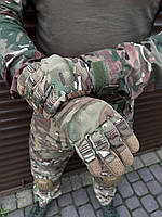 Рукавици перчатки полнопалые с косточками Тактические перчатки рукавицы мультикам