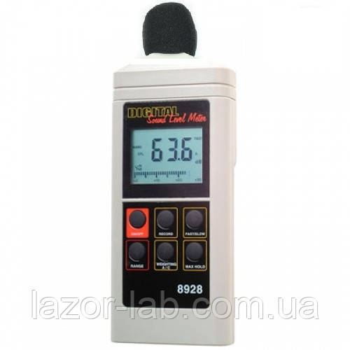 Цифровий шумомір AZ 8928 (40 - 130dB) з калібруванням діапазону вимірювань