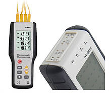 Чотирьохканальний термометр Xintest HT-9815 (від -200 до +1372 °C) з термопарою К-типу