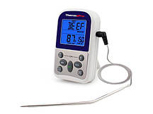Термометр для м'яса ThermoPro TP-10 (від -9 до +250 °C) з виносним датчиком із неіржавкої сталі та таймером