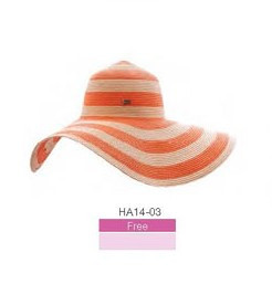 Шляпа пляжна біла з оранжевим MARCANDRE HA 14-04 free size