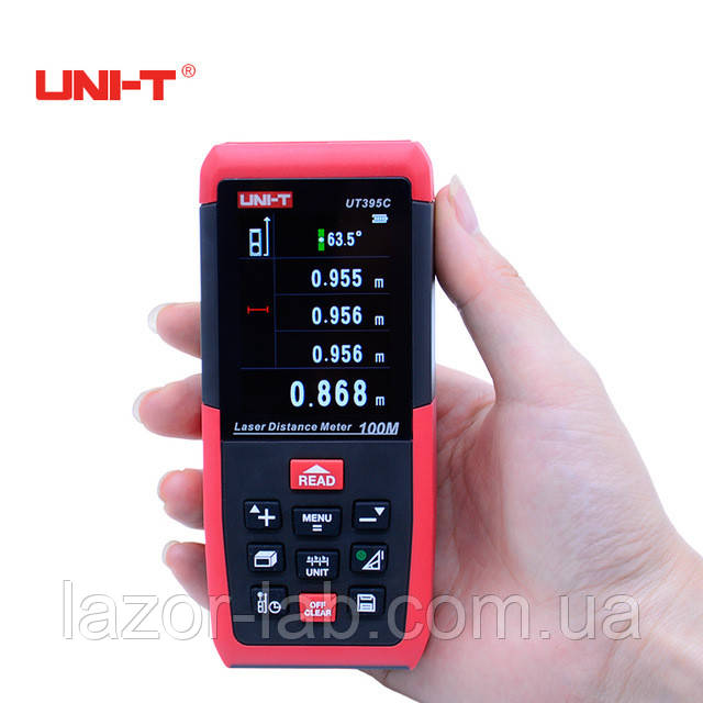 Професійний лазерний далекомір ( лазерна рулетка) UNI-T UT395C (0,05-100 м)