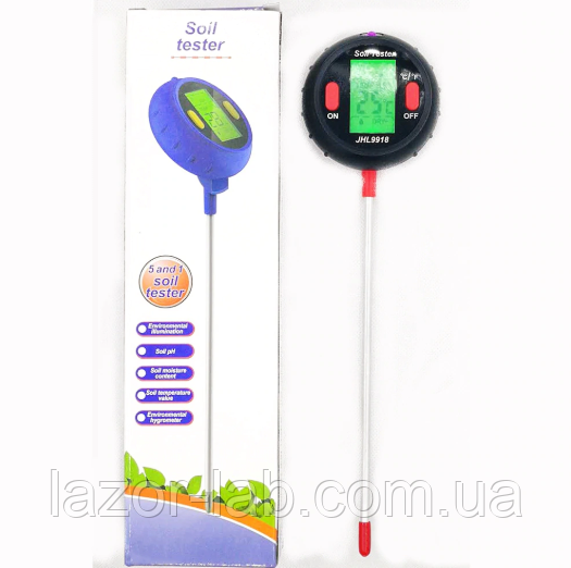 Аналізатор грунту 5 в 1 Soil Tester JHL9918