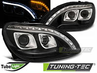 ПЕРЕДНІ ФАРИ ТЮНІНГ TUBE LIGHT BLACK fits MERCEDES W220 S-KLASA 09.98-05.05