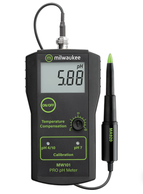 Професійний PH-метр Milwaukee MW101 — BEV (0.02pH) (гострий датчик — м'ясо, фрукти, тд), США