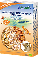 Молочная каша Fleur Alpine Organic Альпийский вечер, на коровьем молоке, для детей от 6 месяцев, 200 г