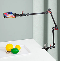 Тримач для телефона на стіл, кронштейн / підставка для смартфона, планшета з гнучким регулюванням, фото 3