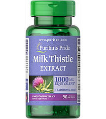 Екстракт розторопші Puritan's Pride Milk Thistle Extract 1000 mg 90 Softgels
