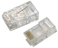 100x Коннектор RJ45 8P8C Cat5, Cat5e, Cat6 RJ-45