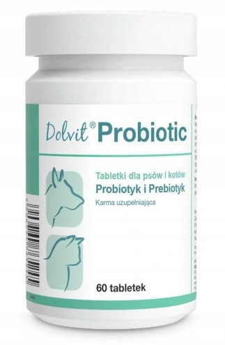 Dolfos Dolvit Probiotic вітамінно-мінеральна добавка для здоров'я ШКТ собак і кішок