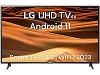 Телевизор LG 45 дюймов UHD Smart TV Android 11 WiFi LED 4К Смарт ТВ