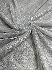 Однотонна мраморна вуаль тюль "Мрамор 3" на основі жакарду. Колір: сірий, фото 7