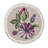 Серветка під тарілку кругла гобеленова Великодня (Ø10 см.), фото 5