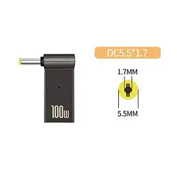 Перехідник STLab PD100W-5.5x1.7mm USB Type-C (мама) - DC Jack 5.5x1.7mm (тато) ACER для заряджання ноутбука