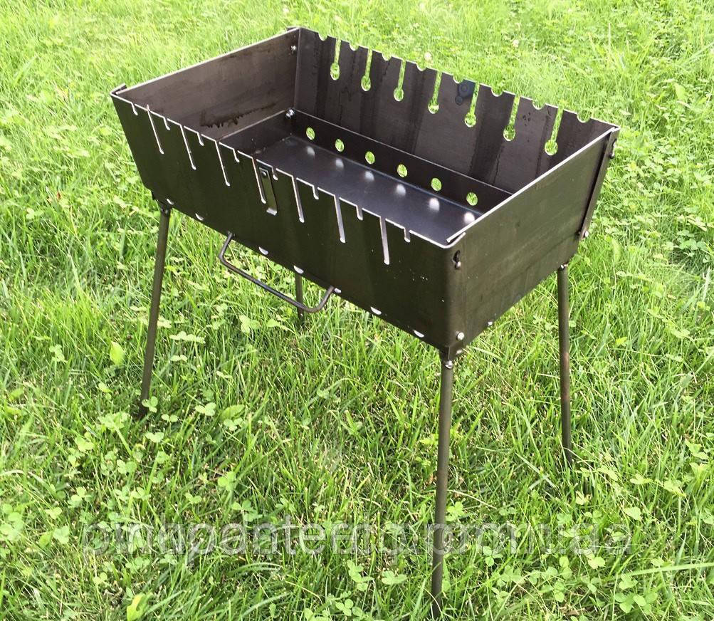 Мангал Чемодан Огонек 3 Мм на 8 Раскладной Компактный для Пикника ...