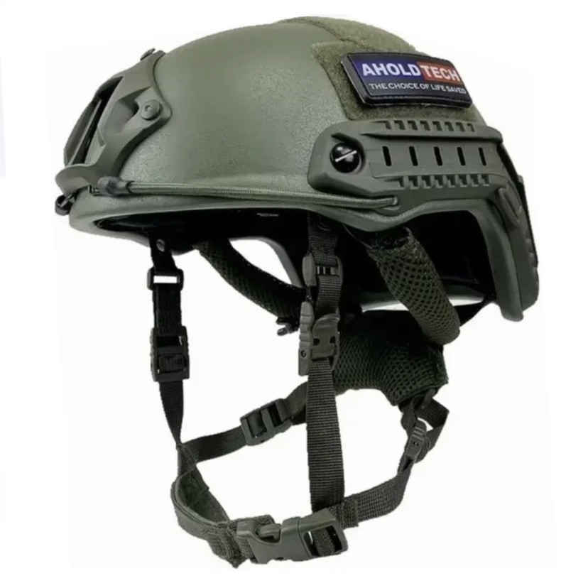 Балалістичний шолом Fast Premium F-S02 Ahold Tesh NIJ IIIA олива L-XL, фото 1