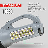 Портативний світлодіодний ліхтарик із сонячною панеллю TLF-T09SO TITANUM 200Lm 5500K, фото 5