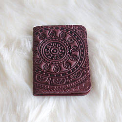 Обкладинка для ID паспорта "Мандала" бордовий   09-М-Бор