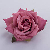 Штучна квітка Роза з тканини Коралова 9см. арт 2549-6