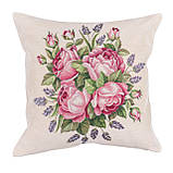 Декоративна наволочка на подушку 45х45 см. гобеленова, фото 4