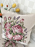 Декоративна наволочка на подушку 45х45 см. гобеленова, фото 3