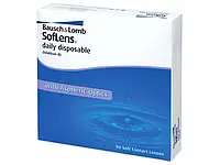 Bausch + Lomb SofLens Daily Disposable - Одноразовые контактные линзы, 90 шт