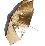 Фото-зонт черно-золотой на отражение Arsenal 84 см