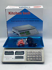 Ваги Торгові ACS KitchenTech KT218 50 кг 6 V (Метал). Дуже якісні Ваги.