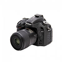 Защитный силиконовый чехол для фотоаппаратов Nikon D600, D610 - черный