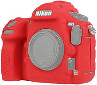 Защитный силиконовый чехол для фотоаппаратов Nikon D850 - красный