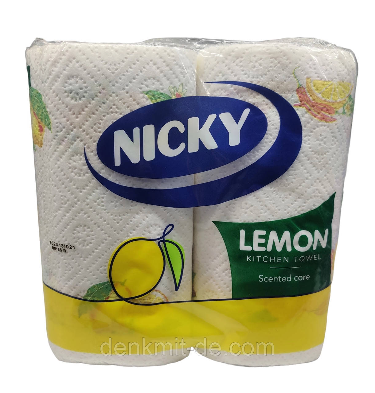 Паперові рушники Nicky двошарові 2 шт. із запахом лимона