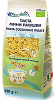 Макарони органічні Fleur Alpine Coccioline Rigate Міні Мушлі, для дітей від 3 років, 250 г