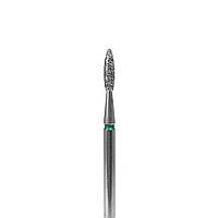Фреза алмазная "Пламя" DF002-21-G (зеленая насечка, d 2.1 mm)