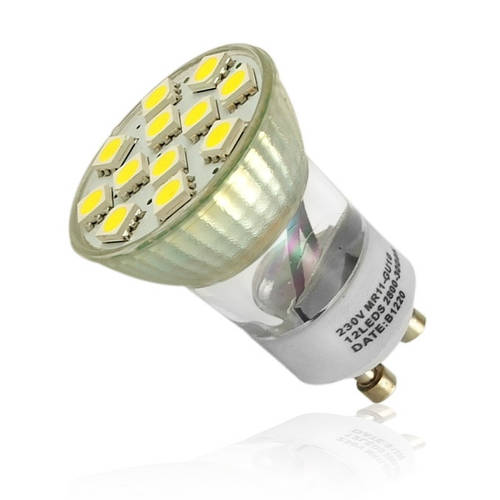 Купить Лампочка GU10 LED 2.4W 12 PCS CW MR11 SMD5050, цена 79 грн ...