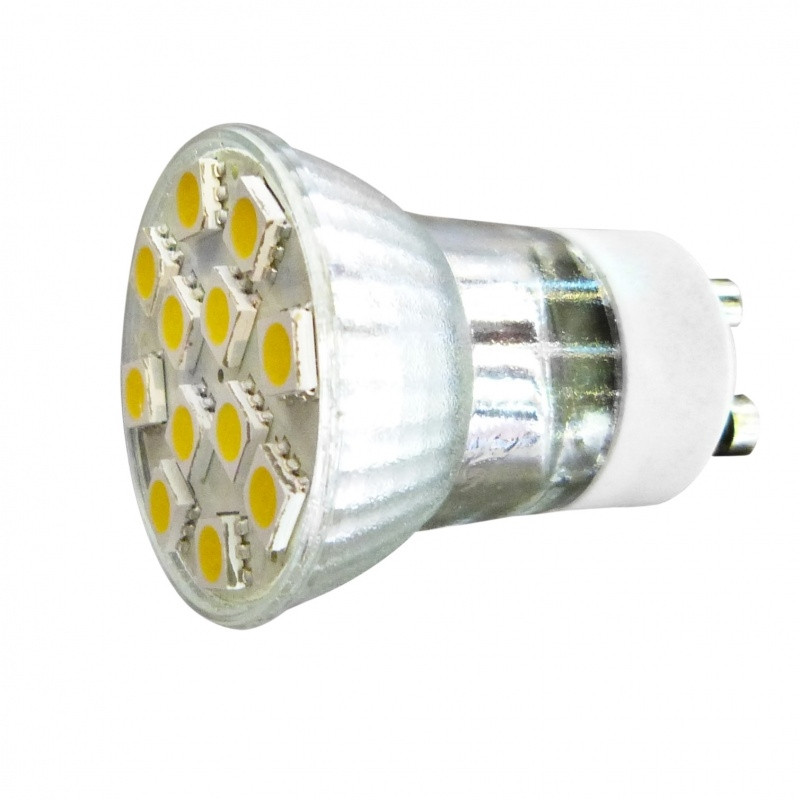 Купить Лампочка GU10 LED 2.4W 12 PCS CW MR11 SMD5050, цена 79 грн ...