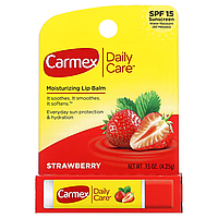 Бальзам для губ Carmex Daily Care Moisturizing Lip Balm Strawberry SPF 15 4.25 г, фото 2