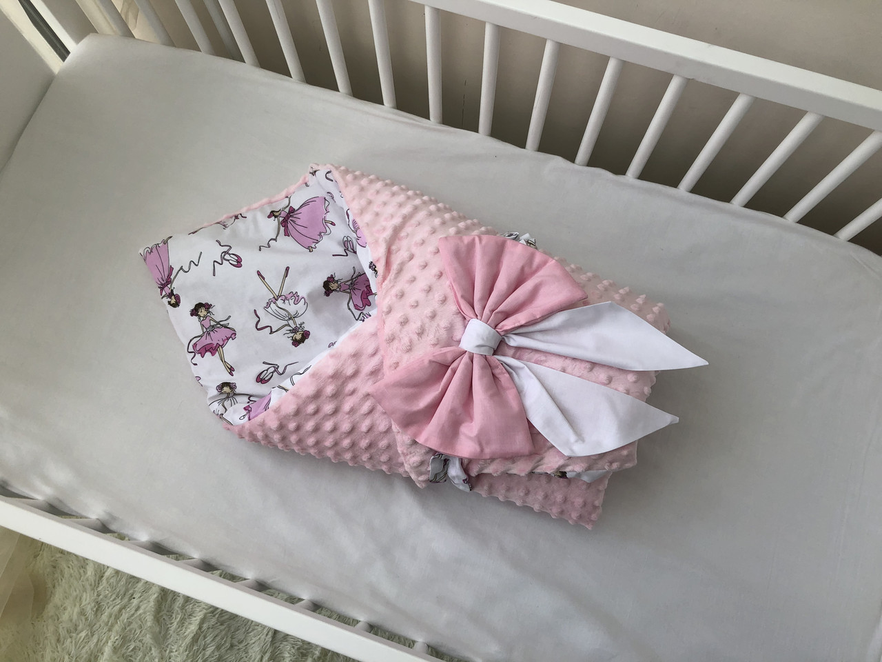 Демісезонний конверт-оделіло Baby Comfort з плюшем рожевий