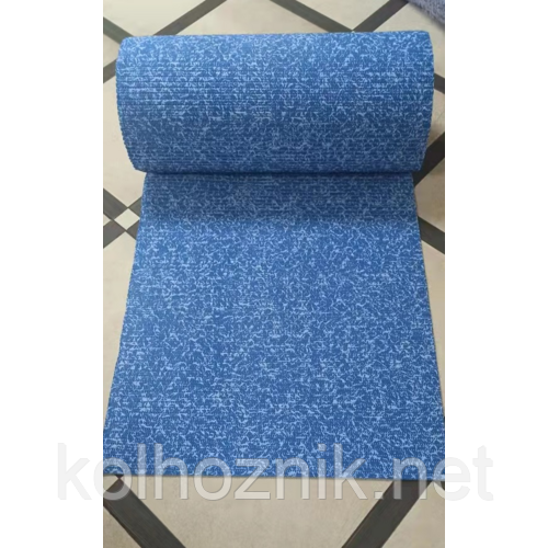 3502 Blue Універсальний килимок АКВАМАТ 65 см рулонний 15 метрів для Ванної Туалета Кухні Коридор Доріжка