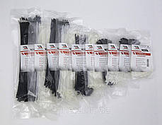 Стяжка кабельна чорна 3х250 (100шт) TAKEL / Нейлон / Поліамід / Хомут пластиковий / Універсальний, фото 3