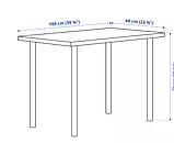 LINNMON / ADILS стіл, білий,100х60 см,299.321.81, фото 3