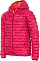 Куртка пухова для дівчат 4F рожевий (J4Z17-JKUD201-797) — 146