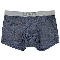 Чоловічі труси Levis, приємний гладкий матеріал, колір темно-синій із візерунками