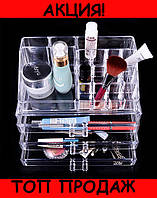 Акриловый органайзер для косметики Cosmetic Organizer 3 Drawers, без риска